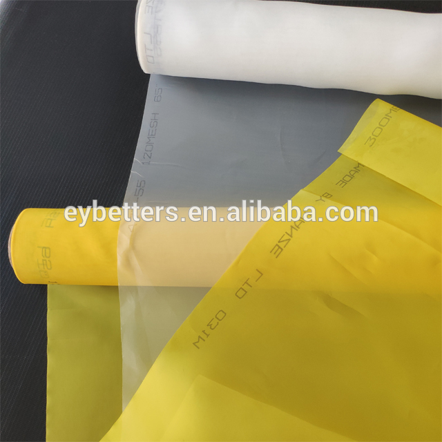 Malla de alta tensión 80100110120135150160180200 malla 100% poliéster serigrafía para impresión de camisetas